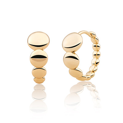 Sparkling Jewels - Originální pozlacené kruhy EAG33