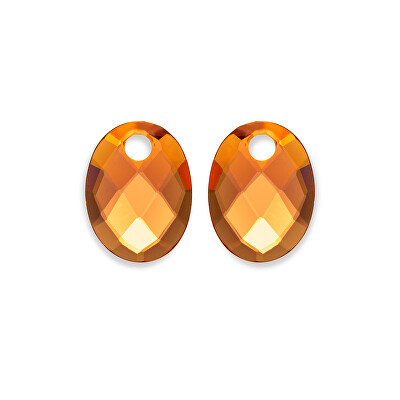 Sparkling Jewels - Oválné přívěsky na náušnice z citrínu EAGEM38-MO