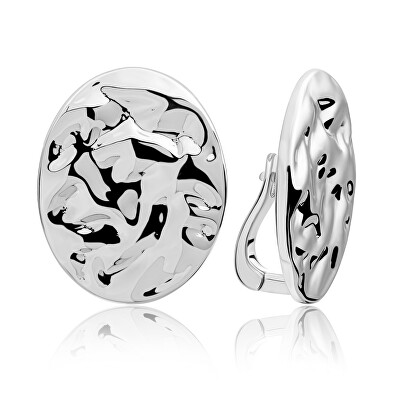 Sparkling Jewels - Oválné stříbrné náušnice EAS26