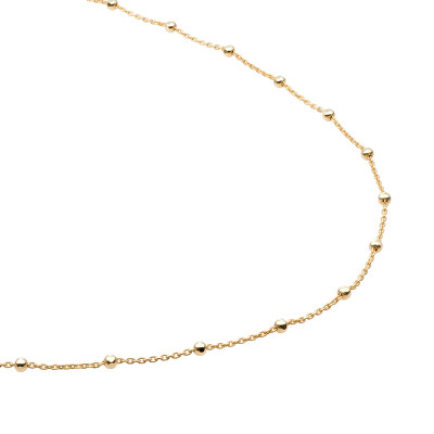 Sparkling Jewels - Pozlacený dámský řetízek s kuličkami SN-SBG-0
