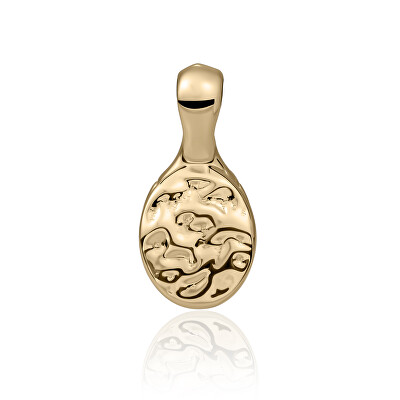 Sparkling Jewels - Pozlacený přívěsek s mačkaným designem PENG26