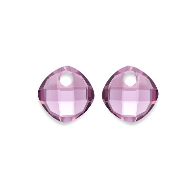 Sparkling Jewels - Přívěsky na náušnice z fialového růženínu EAGEM59-CC