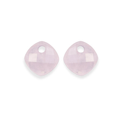 Sparkling Jewels - Přívěsky na náušnice z růžového křemene EAGEM13-CC