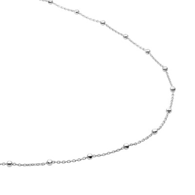 Sparkling Jewels - Stříbrný dámský řetízek s kuličkami SN-SBS-0