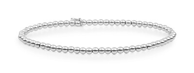 Sparkling Jewels - Stříbrný kuličkový náramek pro ženy Saturn SB-S-3MM-ADD