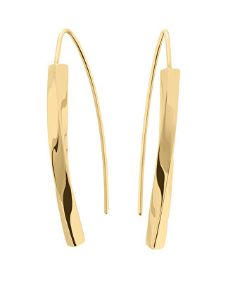 Pierre Lannier - Visací pozlacené náušnice z oceli Entasis BJ20A8201