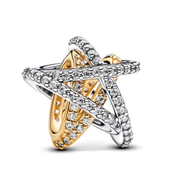 Pandora - Bicolor korálek Překřížená hvězda Shine Moments 763590C01