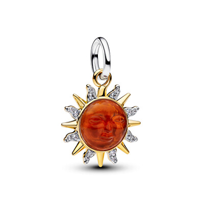 Pandora - Bicolor prívesok Žiarivé slnko Shine Moments/ME 764703C01