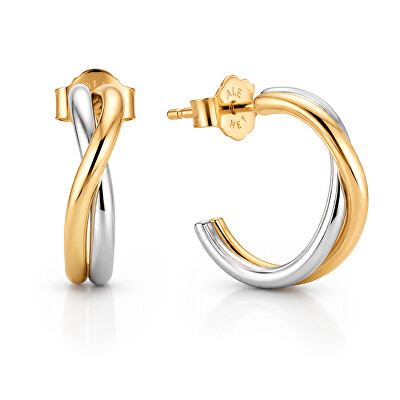 Pandora - Bicolor půlkruhové náušnice Essence Shine 263880C00