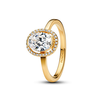 Pandora - Elegantní pozlacený prsten se zirkony Shine 163554C01