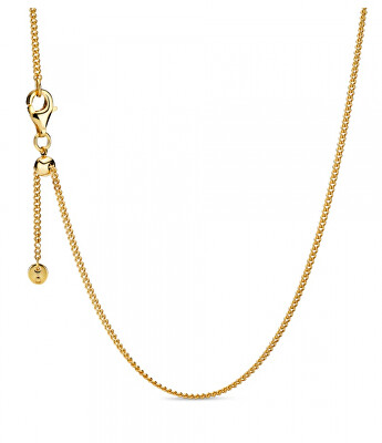 Pandora - Elegantní pozlacený řetízek Pancer Shine 368638C00-60