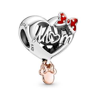 Pandora - Hravý korálek Srdíčko s myškou Minnie Disney 781142C01