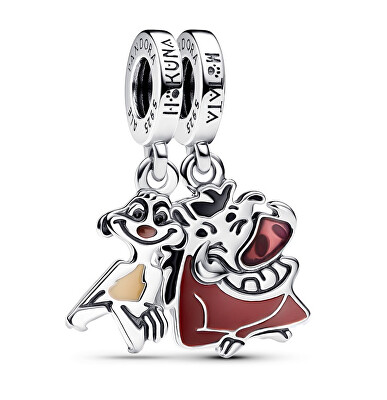 Pandora - Hravý stříbrný přívěsek Timon a Pumba Disney 793357C01