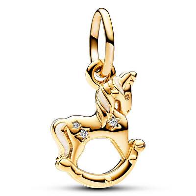 Pandora - Krásný pozlacený přívěsek Houpací jednorožec Shine 762978C01