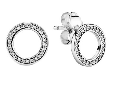 Pandora - Kruhové náušnice s krystaly 290585CZ