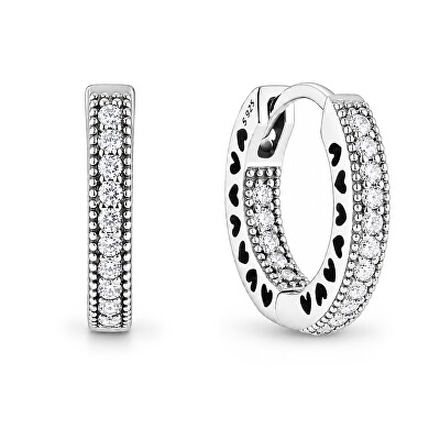 Pandora - Kruhové náušnice s krystaly 296317CZ
