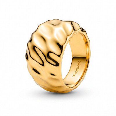 Pandora - Masívny pozlátený prsteň Shine Essence 163884C00