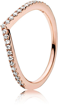 Pandora - Bronzový prsten s kamínky Timeless 186316CZ