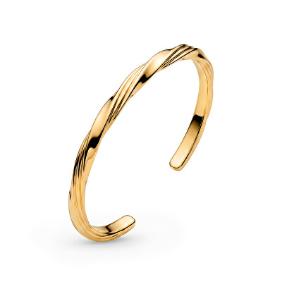 Pandora - Pevný otevřený pozlacený náramek Shine Essence 563869C00
