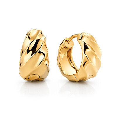 Pandora - Pozlacené kruhové náušnice Essence Shine 263874C00