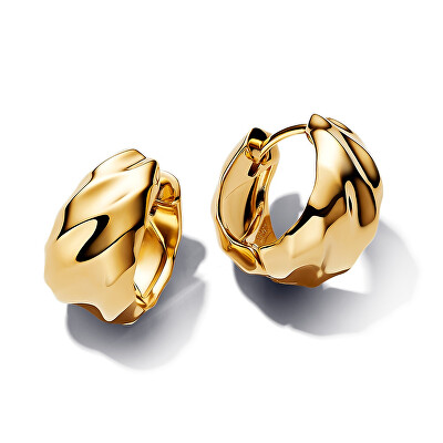 Pandora - Pozlacené kruhové náušnice Essence Shine 263874C00