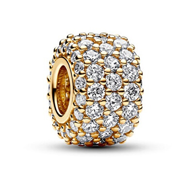 Pandora - Pozlacený korálek s kubickými zirkony Shine Moments 762820C01