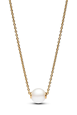 Pandora - Pozlacený náhrdelník se sladkovodní perlou Shine Timeless 363167C01-45