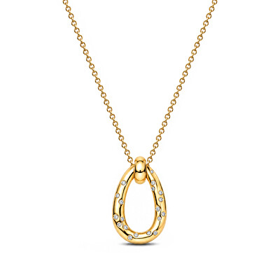 Pandora - Aranyozott nyaklánc cirkónium kövekkel Essence Shine 364666C01-45