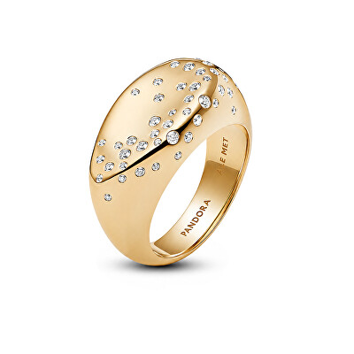 Pandora - Pozlacený pečetní prsten se zirkony Shine Essence 164671C01