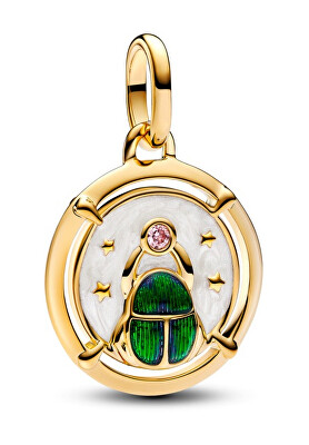 Pandora - Pozlacený přívěsek Brouk Skarabeus Shine 763413C01