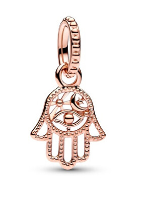 Pandora - Bronzový přívěsek Rose Ochranná ruka Fatimy 789144C00