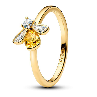 Pandora - Pozlátený prsteň Včielka Shine 164562C01