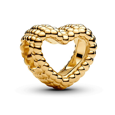 Pandora - Mărgea placată cu aur Inimă biluță Shine Moments 767516C00