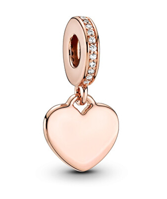 Pandora - Pozlacený visací přívěsek Srdce Rose 788761C01