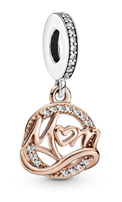 Pandora - Půvabný bicolor přívěsek Mum 789374c01