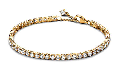 Pandora - Tenisový pozlacený náramek se zirkony Timeless Shine 561469C01