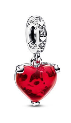 Pandora - Půvabný stříbrný přívěsek Mickey a Minnie Mouse Disney 792522C01