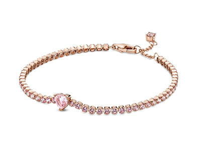 Pandora - Romantický bronzový náramek Timeless Rose 580041C01