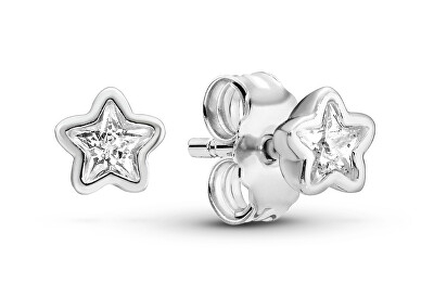 Pandora - Stříbrné náušnice hvězdičky 290597CZ