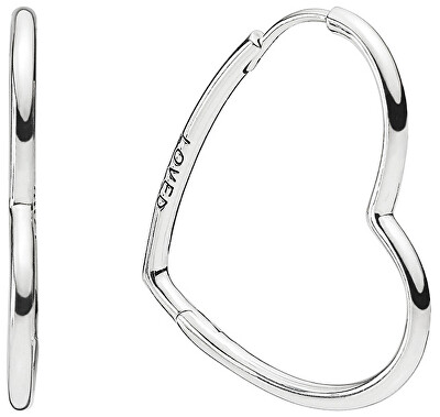 Pandora - Stříbrné náušnice srdíčka 297822