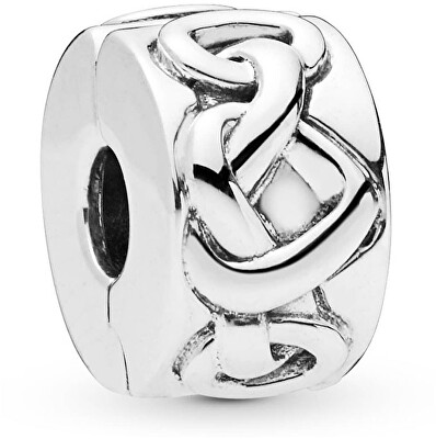 Pandora - Stříbrný klip Propletená srdce 798035