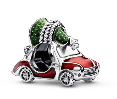 Pandora - Stříbrný korálek Auto s vánočním stromečkem Moments 792358C01