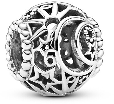 Pandora - Stříbrný korálek Slunce, hvězdy a měsíc Openwork 799183C00