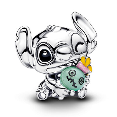 Pandora - Stříbrný korálek Stitch a Scrump Disney Moments 794554C01