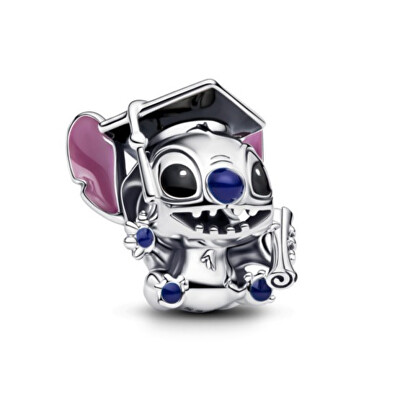 Pandora - Stříbrný korálek Stitch s promoční čepicí 2025 Disney 793789C01