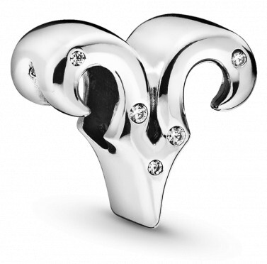 Pandora - Stříbrný korálek znamení Beran 798416C01