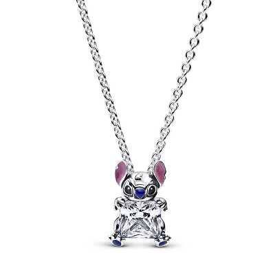 Pandora - Stříbrný náhrdelník Disney Stitch 393743C01-45