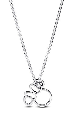 Pandora - Stříbrný náhrdelník Silueta Minnie Disney 393187C01-45
