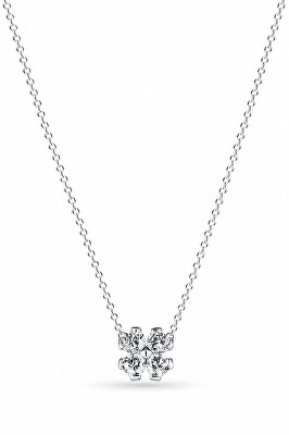 Pandora - Stříbrný náhrdelník Třpytivý čtyřlístek 394502C01-45