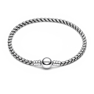 Pandora - Brățară din argint pentru talismane cu șnur negru Moments 593816C02